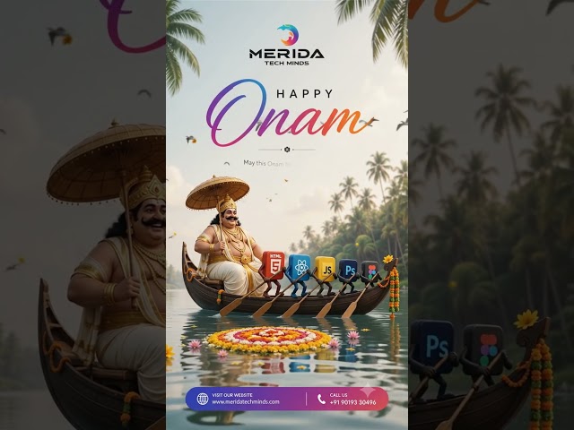Happy Onam 2026 🌼 | Onam Wishes from Merida Tech Minds