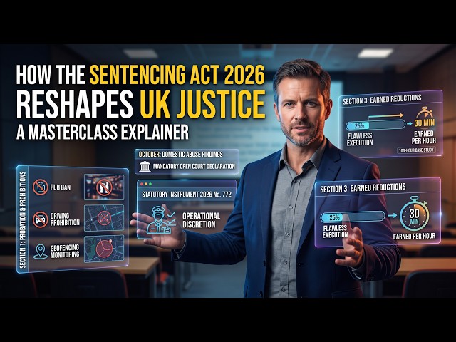 How the Sentencing Act 2026 Reshapes UK Justice: A Masterclass Explainer