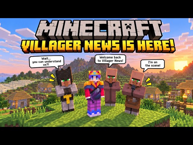 BREAKING NEWS!: The OFFICIAL Villager News Add-On Has Arrived in Minecraft! | Add-on review 