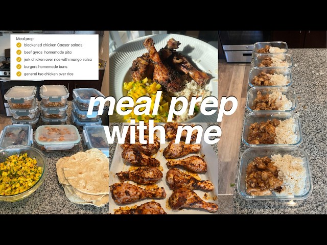 meal prep with me 🍗 high protein and easy recipes you'll actually want to eat