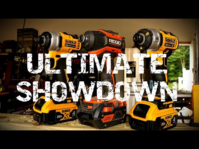 New Dewalt Atomic Vs  Dewalt 887 Vs  RIDGID GEN5X IMPACT DRIVER TOOL DUEL!!! #cordlesspowertools