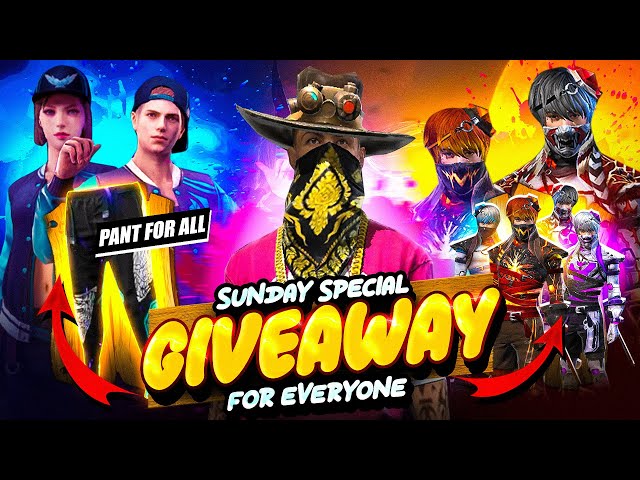 Sunday Special Giveaway For Everyone🔴 #FreeFireLive #AngelicPant