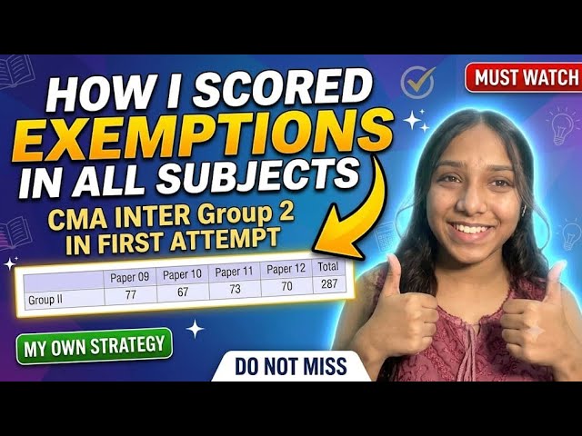 CMA INTER Group 2 Strategy | DEC 2026 | MUST WATCH 🔥