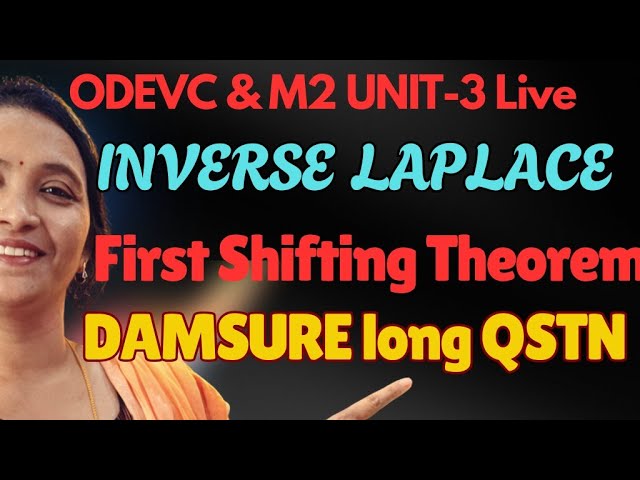 RamaReddyMathsAcademy is live #M2R25 #InverseLaplaceTransforms #FirstShiftingTheoremin InverseLaplac