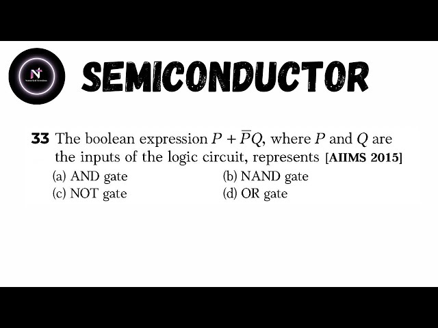 The Boolean expression #jeemain #neet #aiims #semiconductor #iitjee #class12 #cbse #icse