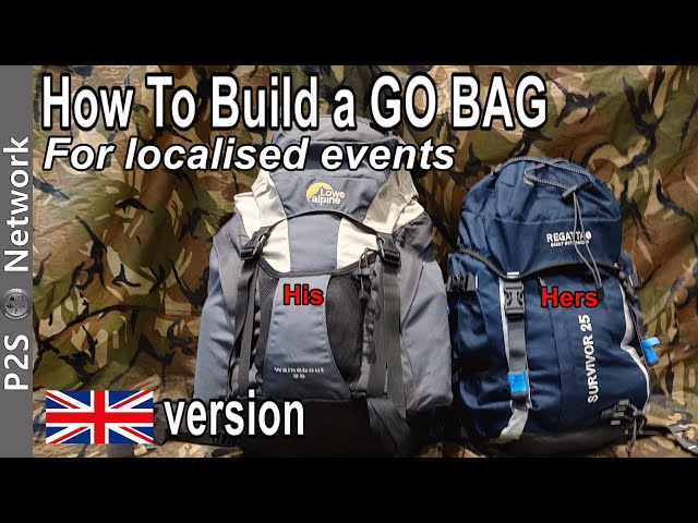 How to build a Go Bag for localised events - UK Preppers | Not a bushcraft kit