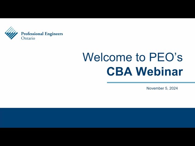 Competency-Based Assessment (CBA) Webinar - November 5, 2024