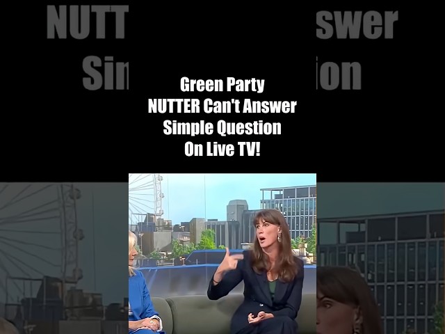 Green Party NUTTER Can’t Answer Simple Question On Live TV!