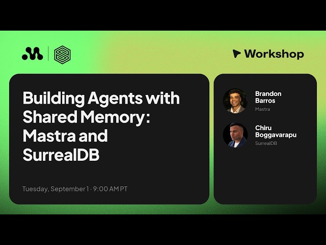 Building Agents with Shared Memory: Mastra and SurrealDB