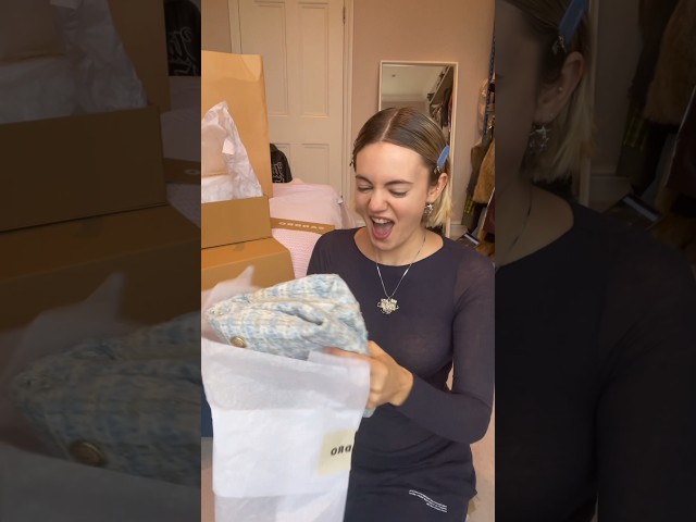Sandro Paris clothing unboxing 💕#tryon
