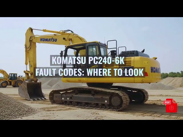 Where can you find the correct fault-code information for a Komatsu PC240-6K Hydraulic Excavator?