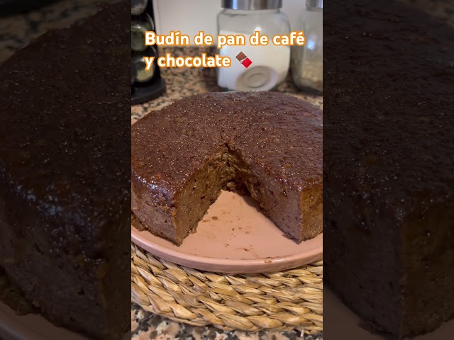 Easy and delicious coffee and cocoa bread pudding 😋