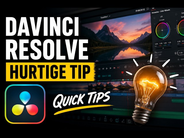 Hurtige Tip⎜  DaVinci Resolve⎜Lav en filmisk Widescreen bar