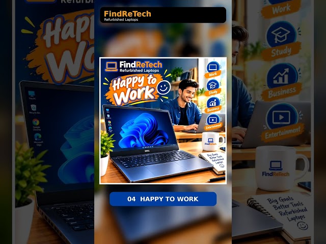 💻 Refurbished Laptop — Smart Choice, Better Value! 🔥 #findretech #refurbishedlaptop #techtips