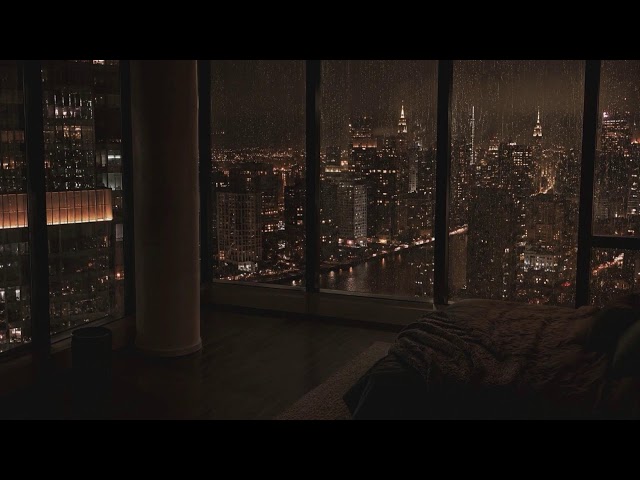 24/7 Ambeince High-Rise Apartment Rain Sounds • Sleep, Focus, Calm 24/7