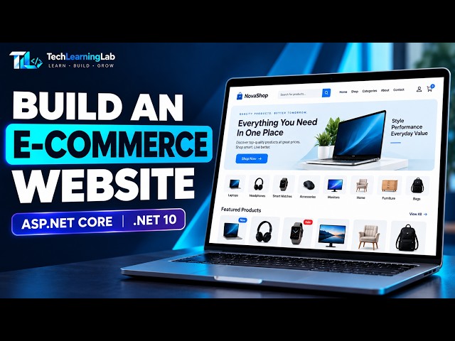Build an E-Commerce Website with ASP.NET Core MVC & .NET 10 | E-Commerce Project Episode 1