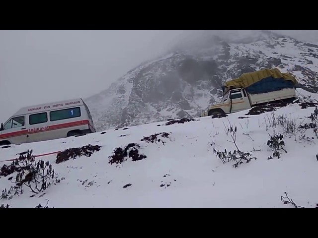 Tezpur to Tawang Road via Sela Pass in Snow