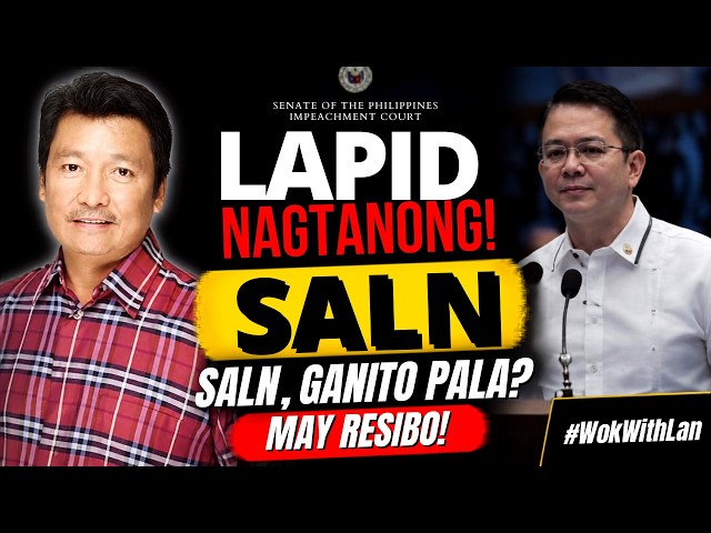 BUMILIB SI CHIZ? SEN. LITO LAPID NAGPASIMPLE NG SALN—GANITO PALA ’YAN! MAY RESIBO!