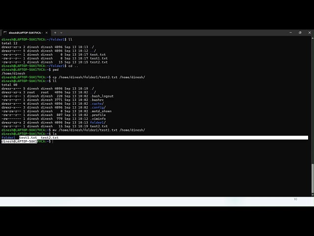 Essential Linux File Management Commands (Copy, Move, Rename, Delete, & History)
