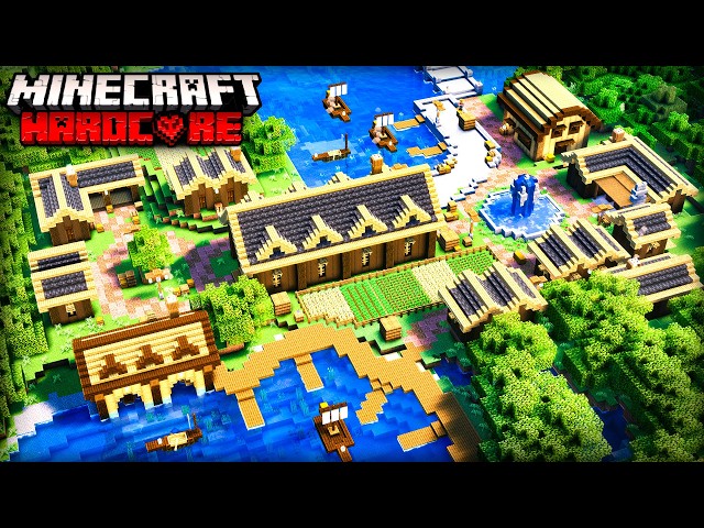 I Built the Ultimate Trading VILLAGE in Minecraft Hardcore