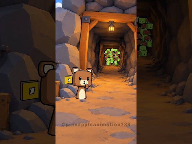 Who unleashed Turtles from the cave Super Bear Adventure