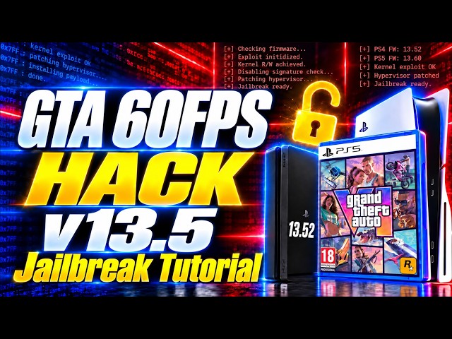 GTA 6 60 FPS HACK? + PS4 13.5 Jailbreak Tutorial