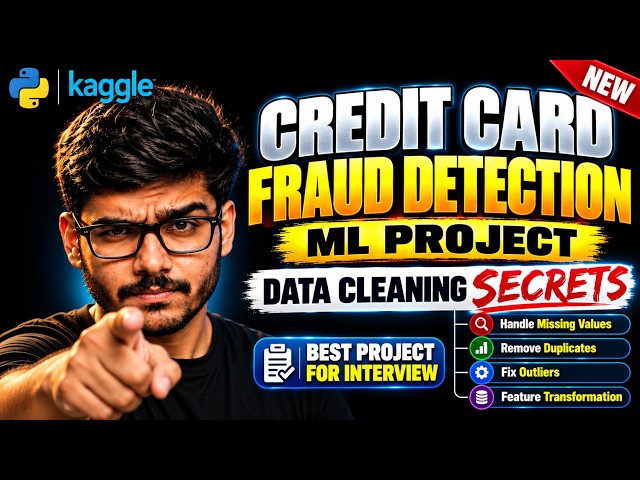 Credit Card Fraud Detection in Python | Data Cleaning SECRET | EDA | Machine Learning Project