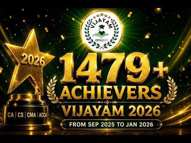 Celebrating 1479+ Achievers 🎉 Vijayam 2026 | CA CS CMA ACCA Results | ArivuPro