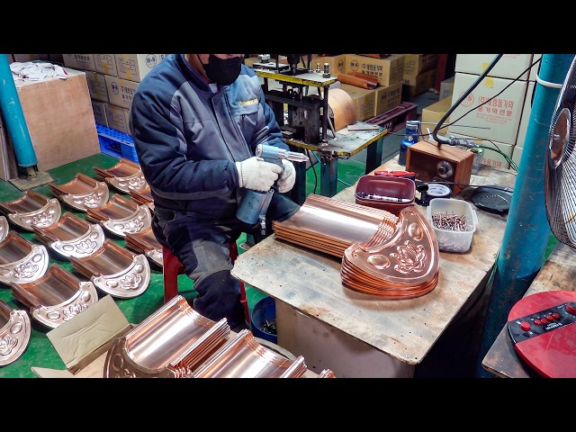 Thousands of Roof Tiles Pressed Without Fire. Traditional Roofing Mass Production Factory