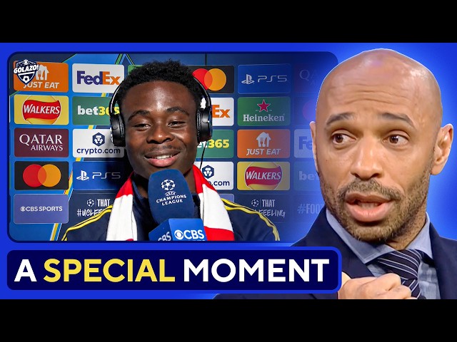 Saka And Raya Join Thierry Henry After Reaching Champions League Final 🗣️ | UCL Today