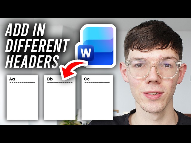Different Headers On Different Pages In Word - Tutorial