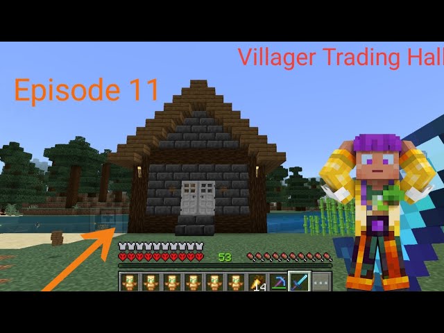 Minecraft Hardcore Episode 11 | I Built an INSANE VILLAGER TRADING HALL! 🔥😱 | Hardcore Survival