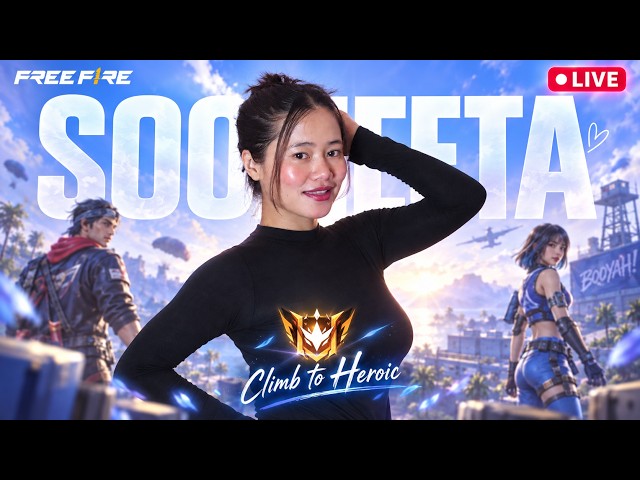 🔴 Free Fire LIVE with Sooneeta | Rank Push & Intense Gameplay ❤️ #freefire #live #sooneeta