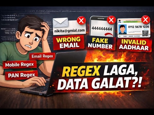 99% Java Developers Validation galat karte hain |Email, Mobile, PAN, Aadhaar |Why Regex FAILS 😱