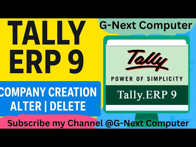 Tally ERP 9 me Company create | Alter Company |Delete Company | Full Details #youtubevideoviral 