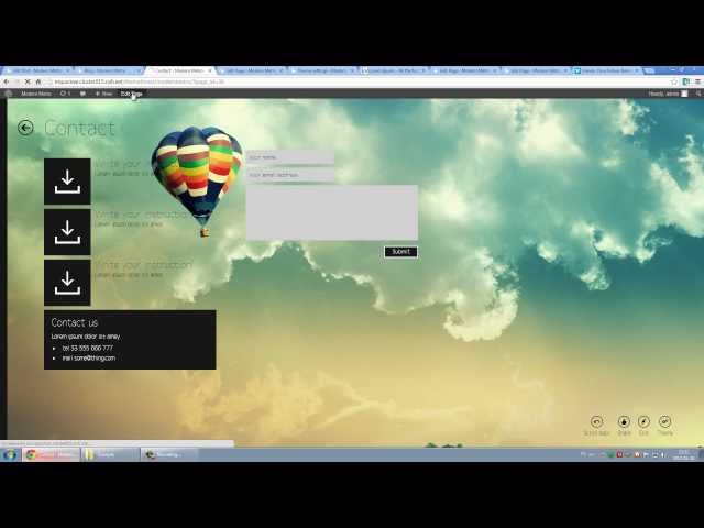 Modern Metro wordpress theme - quick start