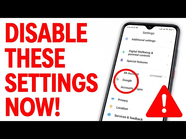 🚨DISABLE THIS NOW! Google Is Secretly Spying On You