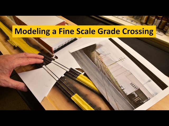 Modeling a Realistic Model Railroad Grade Crossing | Basic Scratch Building | Boomer Diorama