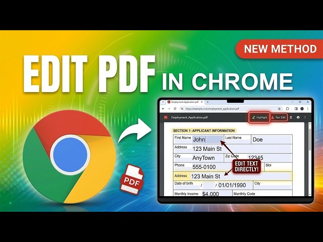 How to Open and Edit PDF Files Directly in Google Chrome