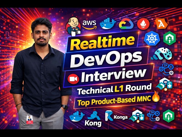 Realtime DevOps Interview | L1 Technical Round – Top Product-Based MNC 🔥
