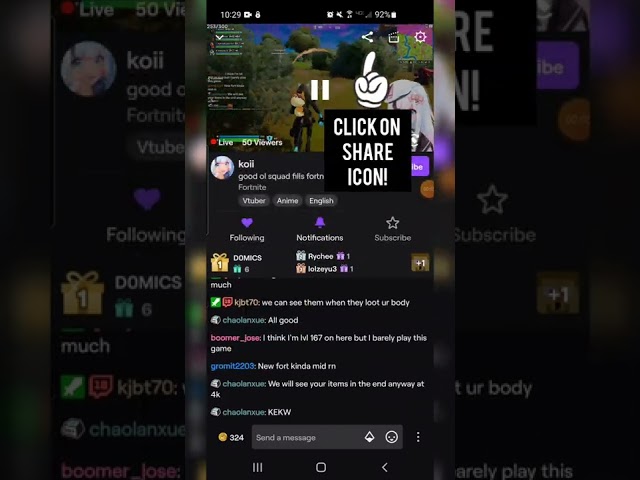 Short Mobile Twitch Stream Host Tutorial
