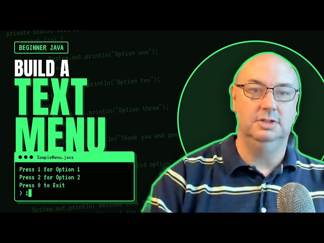 Build a Simple Java Menu Using Only Integers | Beginner Console Program