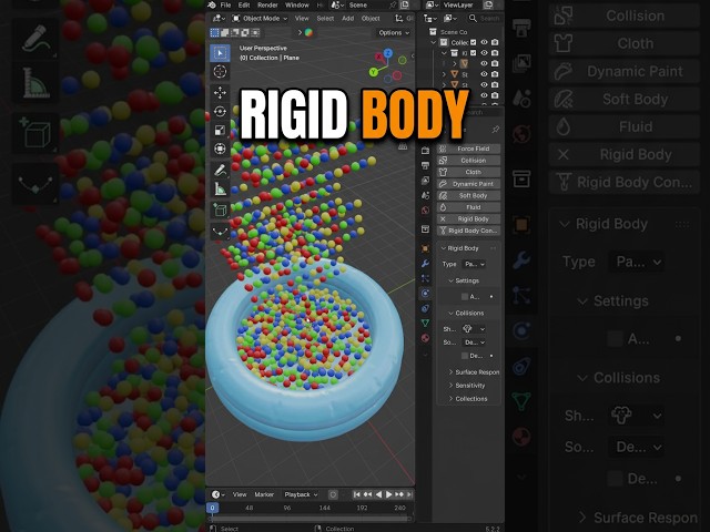 How to Make Rigid Body Simulation in Blender