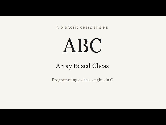 I Wrote A Chess Programming Book. It's FREE.
