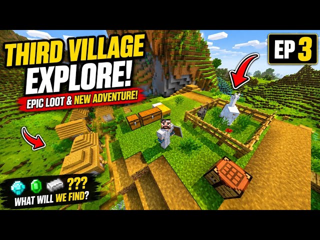 I Found the Perfect Village for My Base! (Hindi) | Minecraft Bedrock Survival EP 3 ⭐