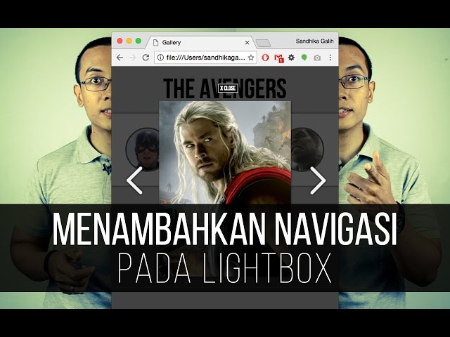 Adding NAVIGATION to LIGHTBOX