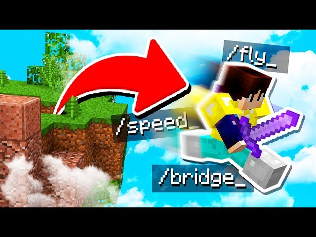 MINECRAFT SKYWARS HACKER USES EVERY HACK!