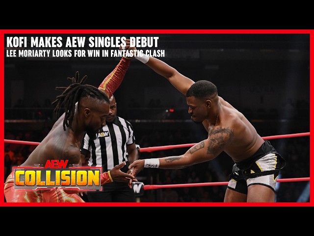 Kofi Makes Singles Debut Against A Game Lee Moriarty | AEW Collision