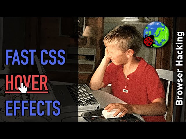 Browser hacking: Let's make CSS hover effects go FAST