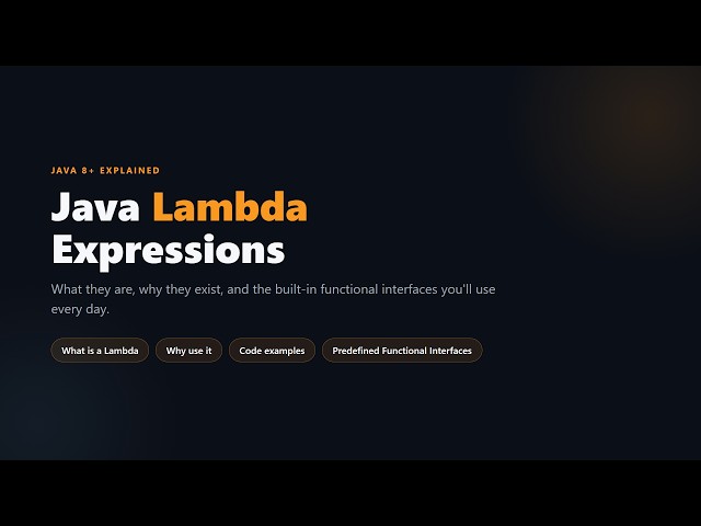 Java Lambda Expressions Explained in 4 Minutes |  Predicate, Function, Consumer, Supplier